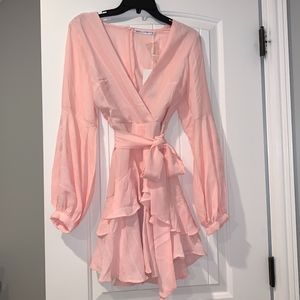 Selfie Leslie Kerry Layered Balloon Sleeve Dress